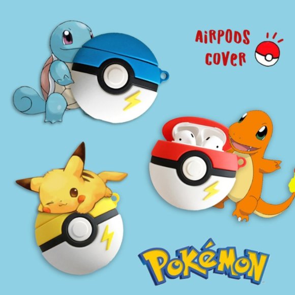 Pokemon 'Blue Pokeball' Premium AirPods Case Shock - Picture 4 of 4